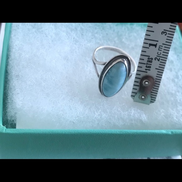 Ring Larimer Stone  and stamed sterling silver band  size 6 NWOT - Picture 4 of 5